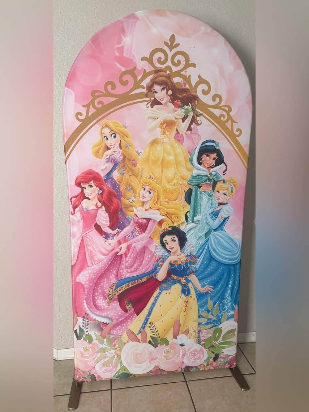 Disney Princess Arch Backdrop Cover